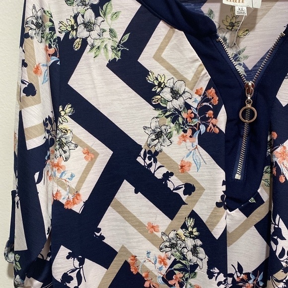 Anthropologie Naïf Women’s Floral Top Blouse XL 🌟 - Picture 5 of 6